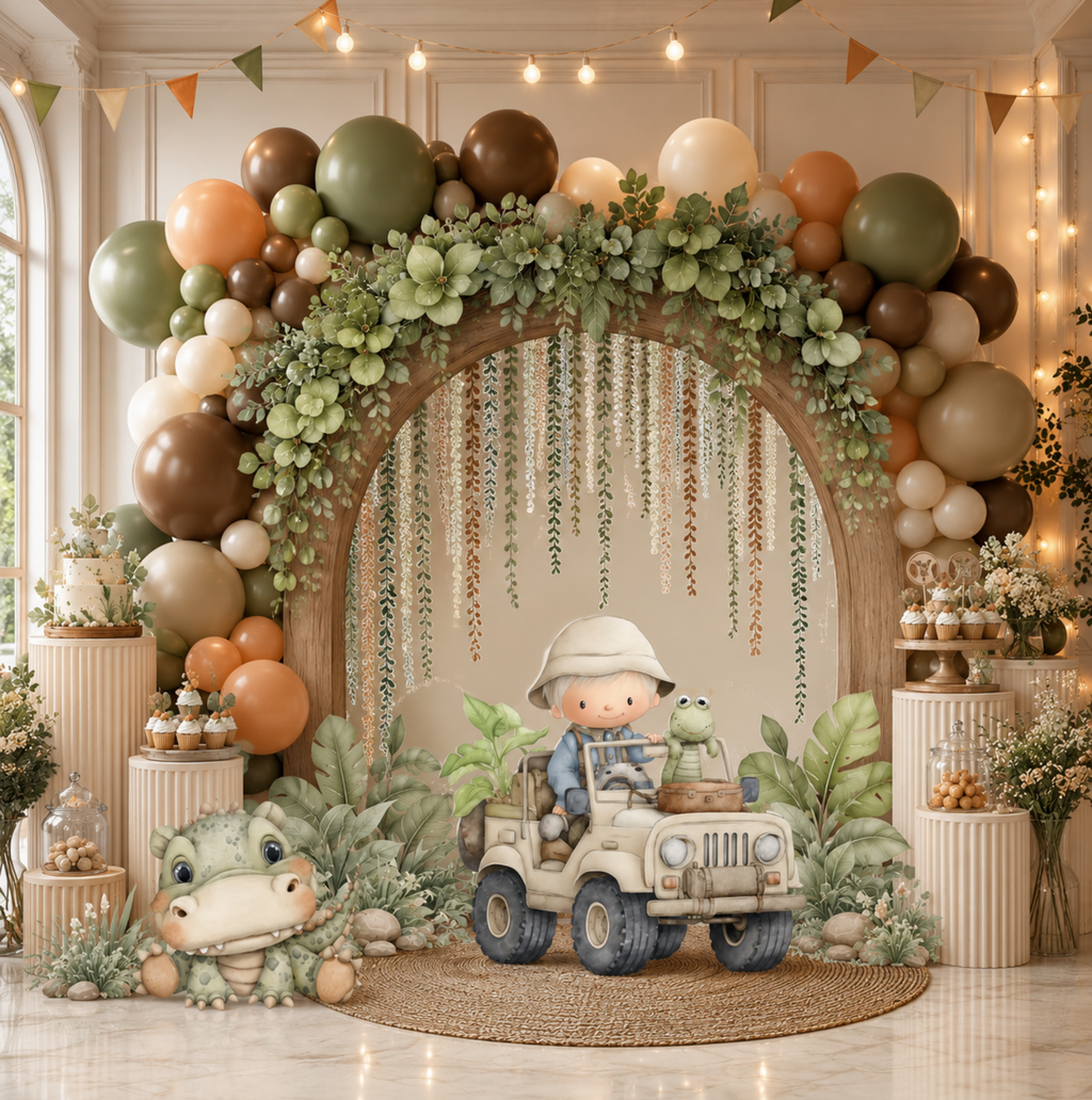 Cute Safari Animal Cutouts & Backdrops Birthday Decor Custom Safari Baby Shower