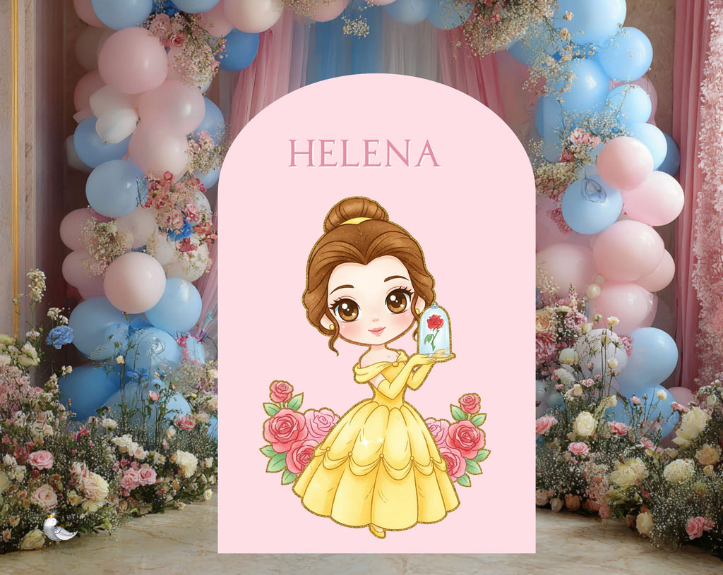 Baby Princess Baby Shower Backdrop & Cutouts | Personalized Fairy Tale Party Decorations