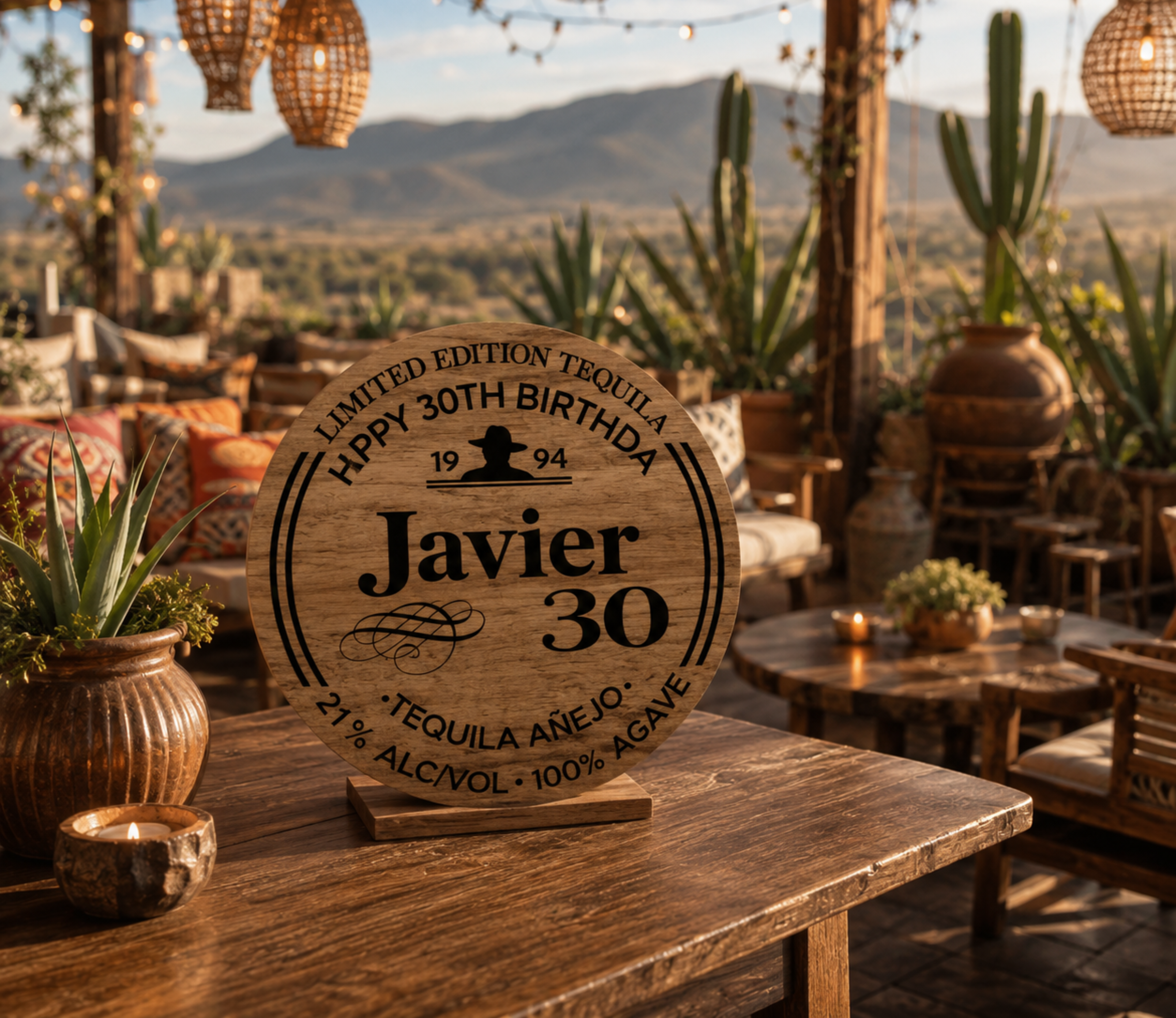 Personalized Tequila Bar Sign | Custom Birthday Party Decor Mexican Fiesta Welcome Sign & Liquor Theme Decoration