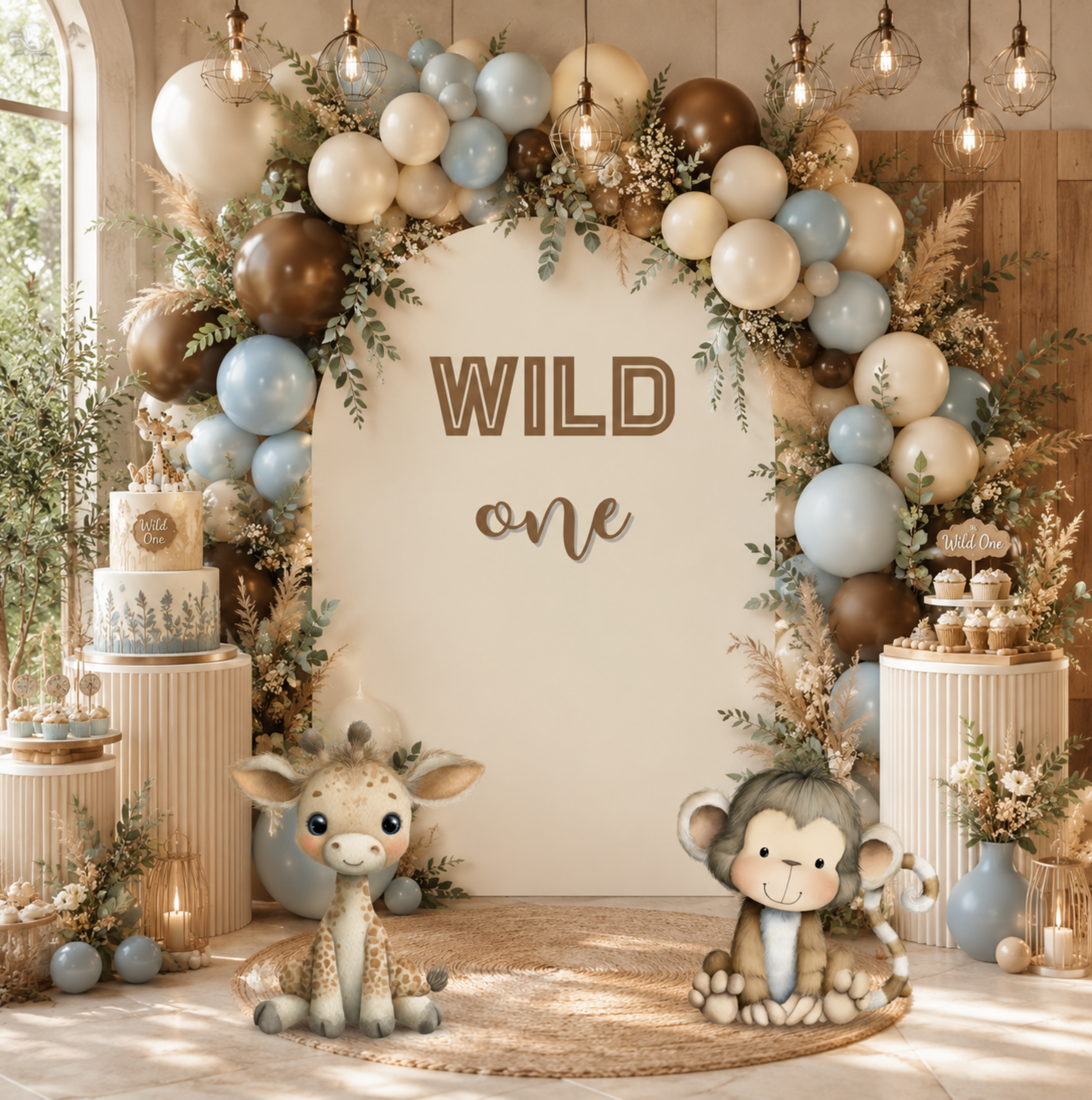 Cute Safari Animal Cutouts & Backdrops Birthday Decor Custom Safari Baby Shower