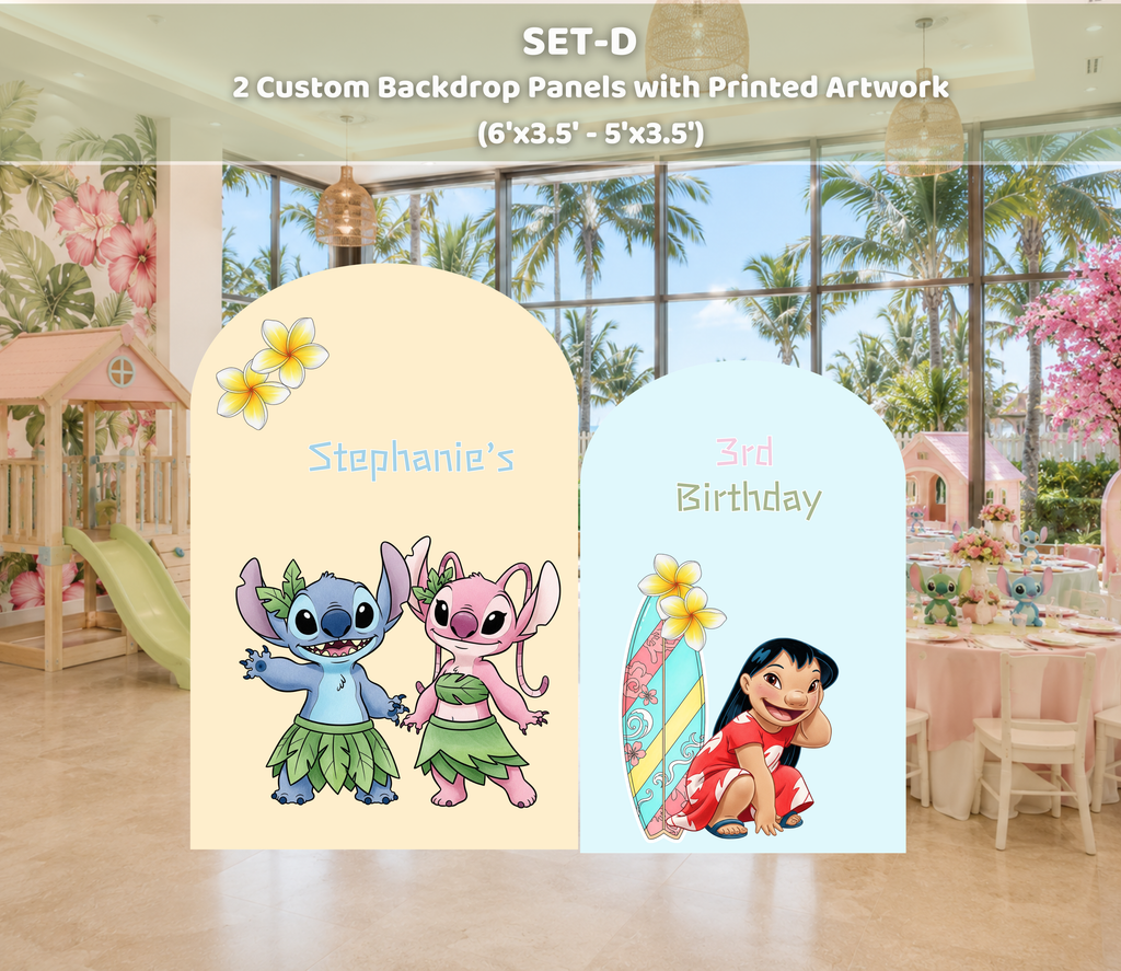 Tropical Birthday Party Backdrop | Custom Hawaiian Cutouts