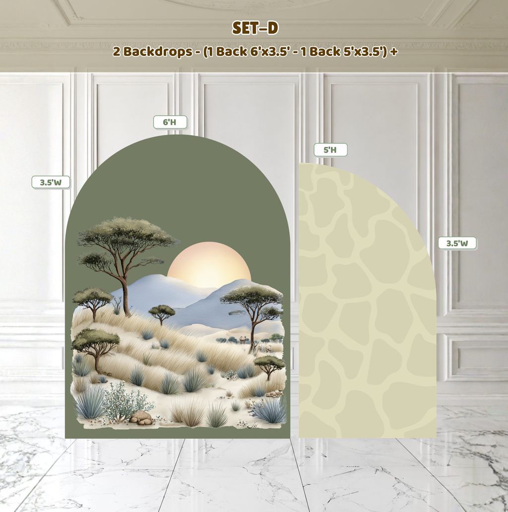 Cute Safari Animal Cutouts & Backdrops Birthday Decor Custom Safari Baby Shower