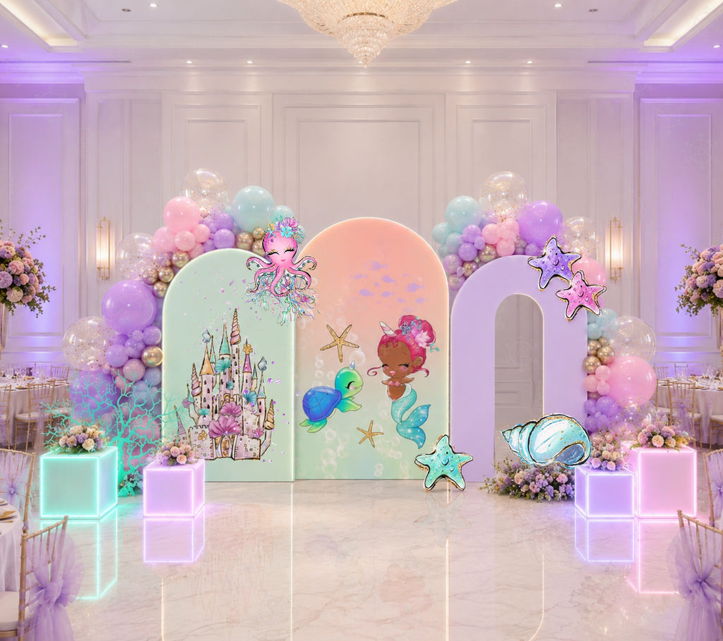 Sweet Little Mermaid First Birthday Decorations | Personalized Little Mermaid Party Decorations