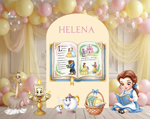 Baby Princess Baby Shower Backdrop & Cutouts | Personalized Fairy Tale Party Decorations