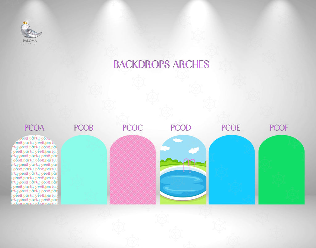 Personalized Summer Birthday Backdrop & Cutouts | Kids Party Decorations
