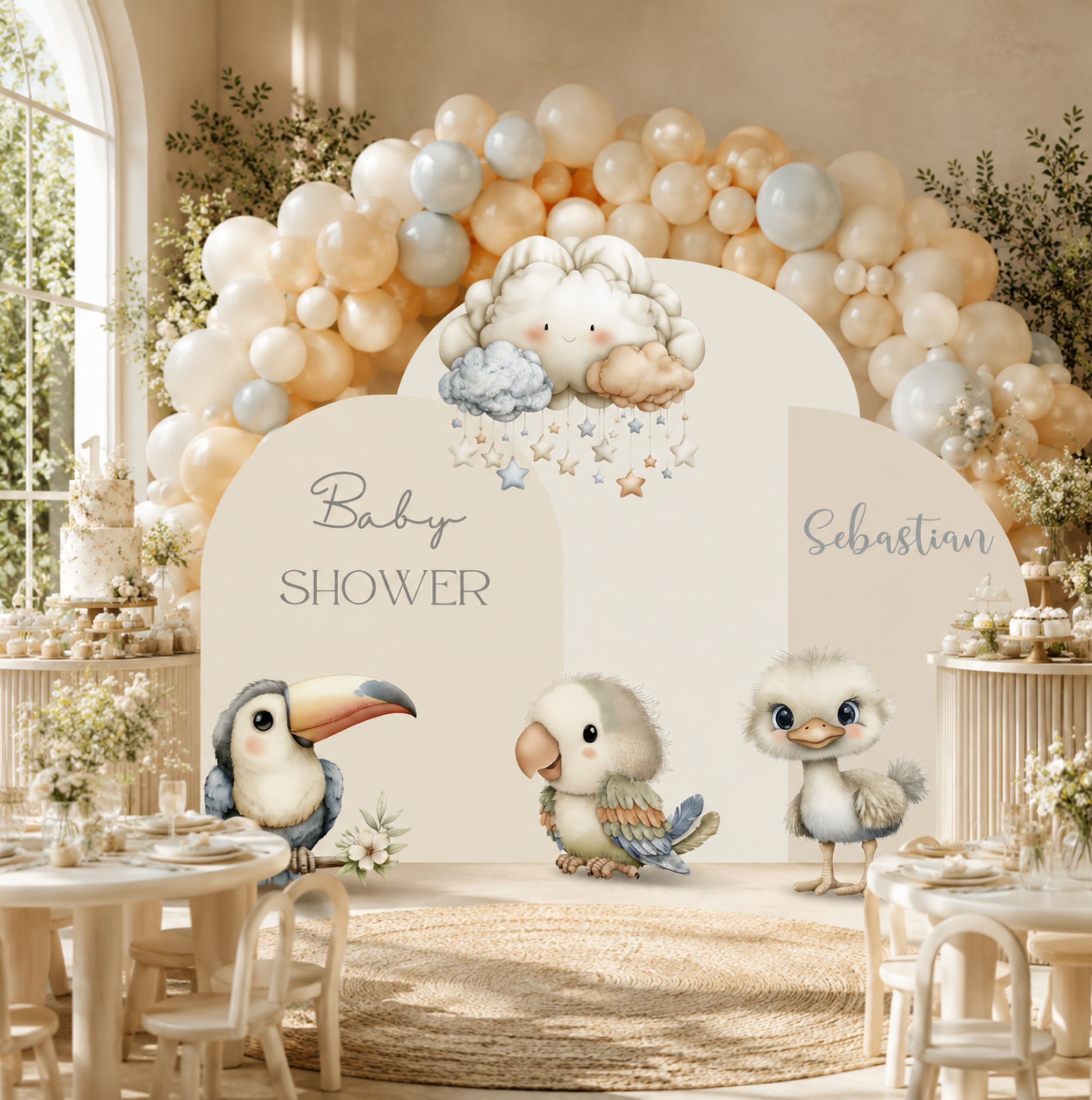 Cute Safari Animal Cutouts & Backdrops Birthday Decor Custom Safari Baby Shower