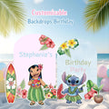Tropical Birthday Party Backdrop | Custom Hawaiian Cutouts