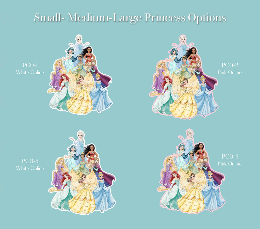 Custom Princess Birthday Party Backdrop & Yard Sign Set
