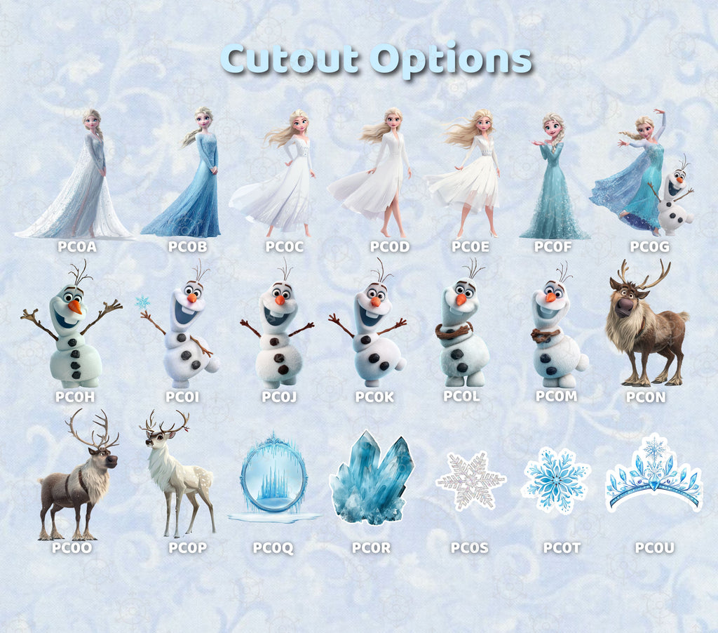 Snow Queen Princess Ice Castle Backdrop | Personalized 3-Panel Arch Birthday Party Decor