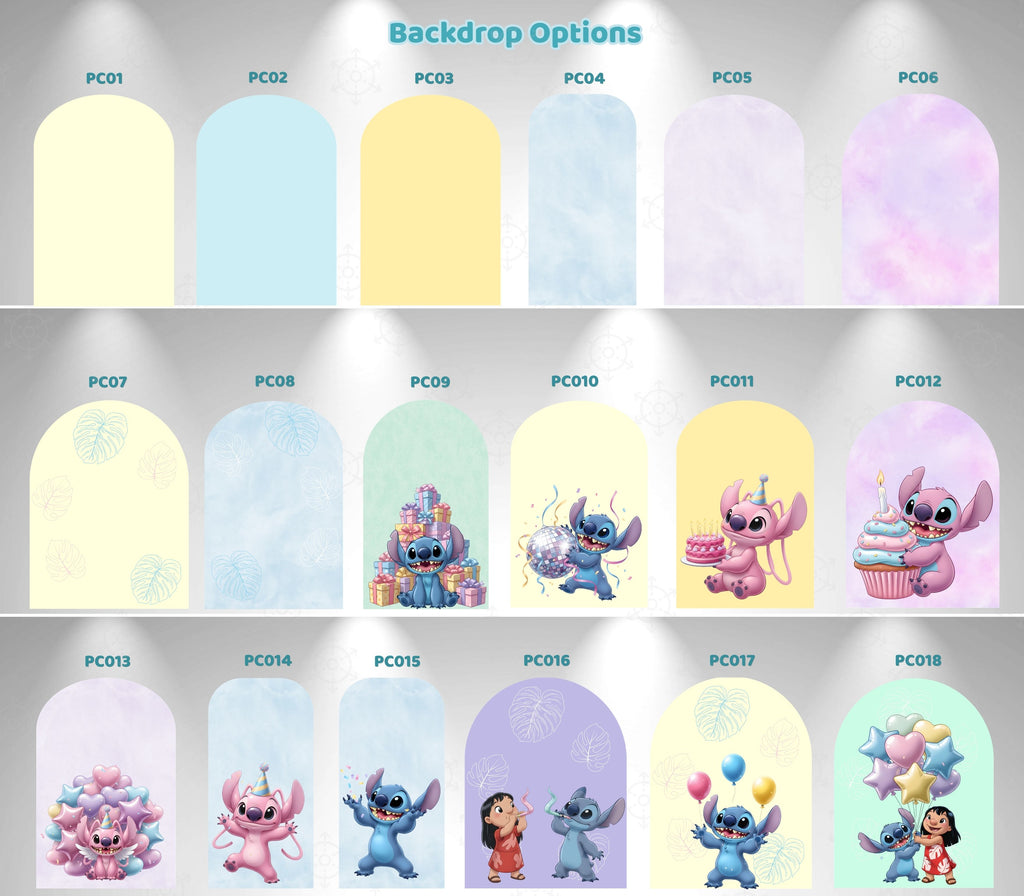 Custom Blue Alien Birthday Backdrop & Cutouts | Personalized Kawaii Party Decorations