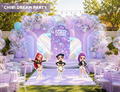 Chibi Teen Idol Party Backdrop & Standee Cutouts | Personalized Concert Birthday Decorations