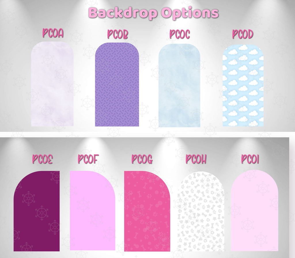 Character Puppy Patrol Cutouts and Backdrops Pink Party Decor