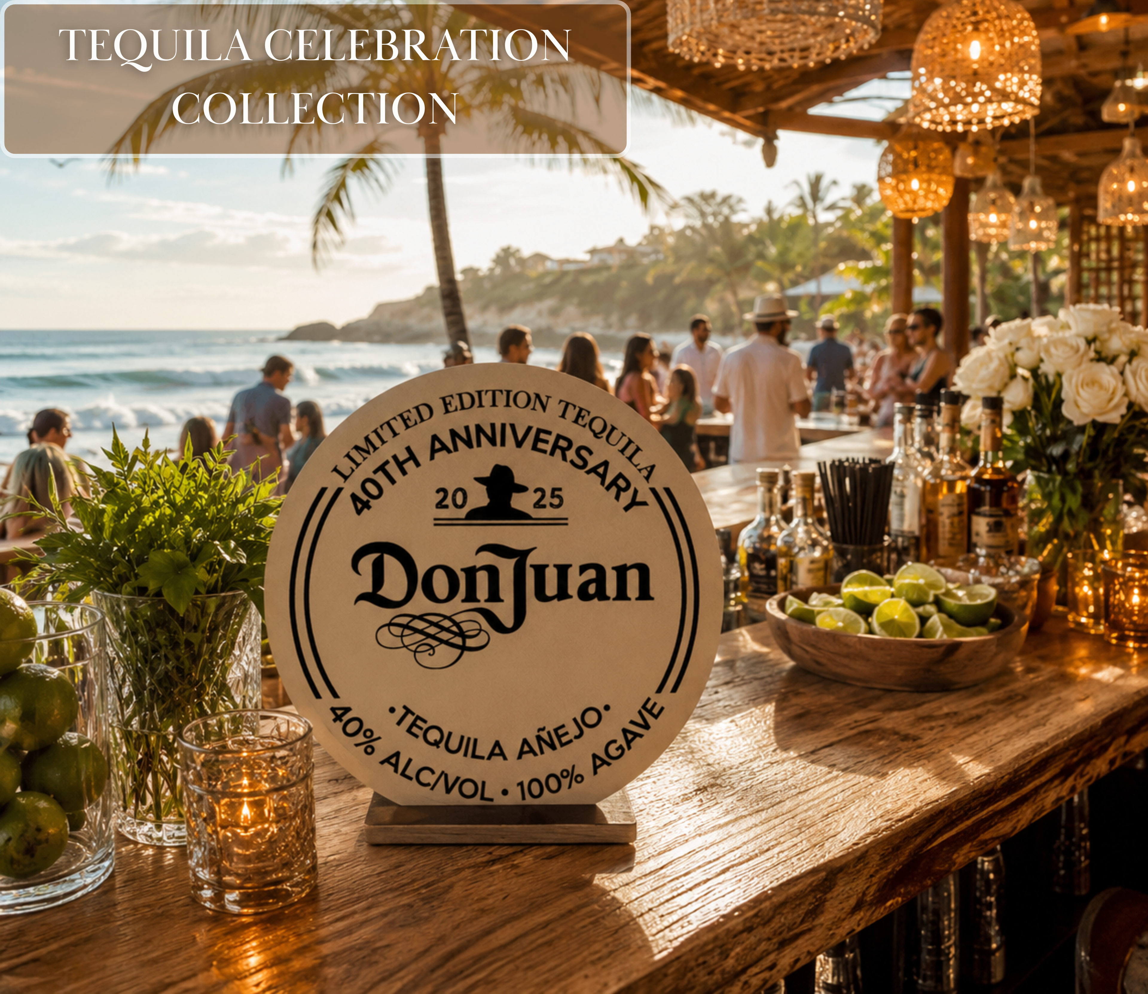 Personalized Tequila Bar Sign | Custom Birthday Party Decor Mexican Fiesta Welcome Sign & Liquor Theme Decoration