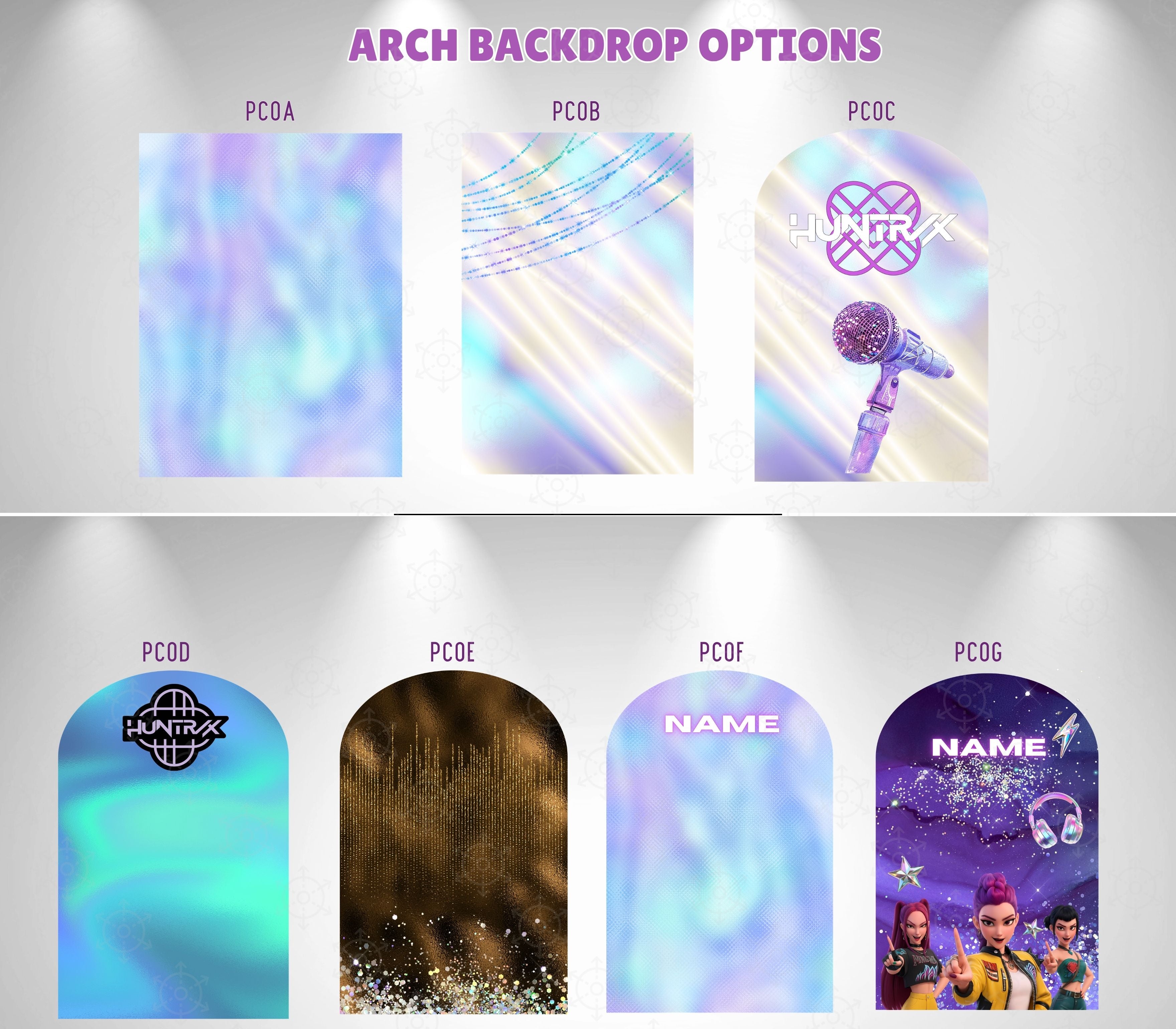 Teen Idol Concert Party Backdrop & Standee Cutouts | Personalized Birthday Decorations