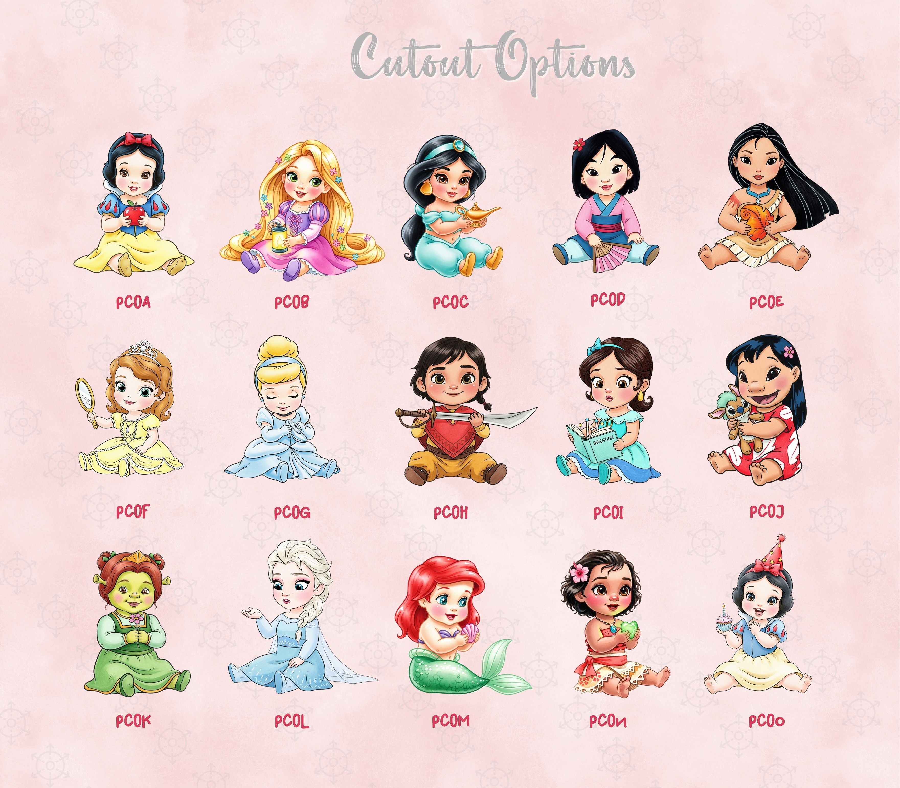 Baby Princess Birthday Backdrop & Cutouts | Personalized Royal Baby Shower Party Decorations