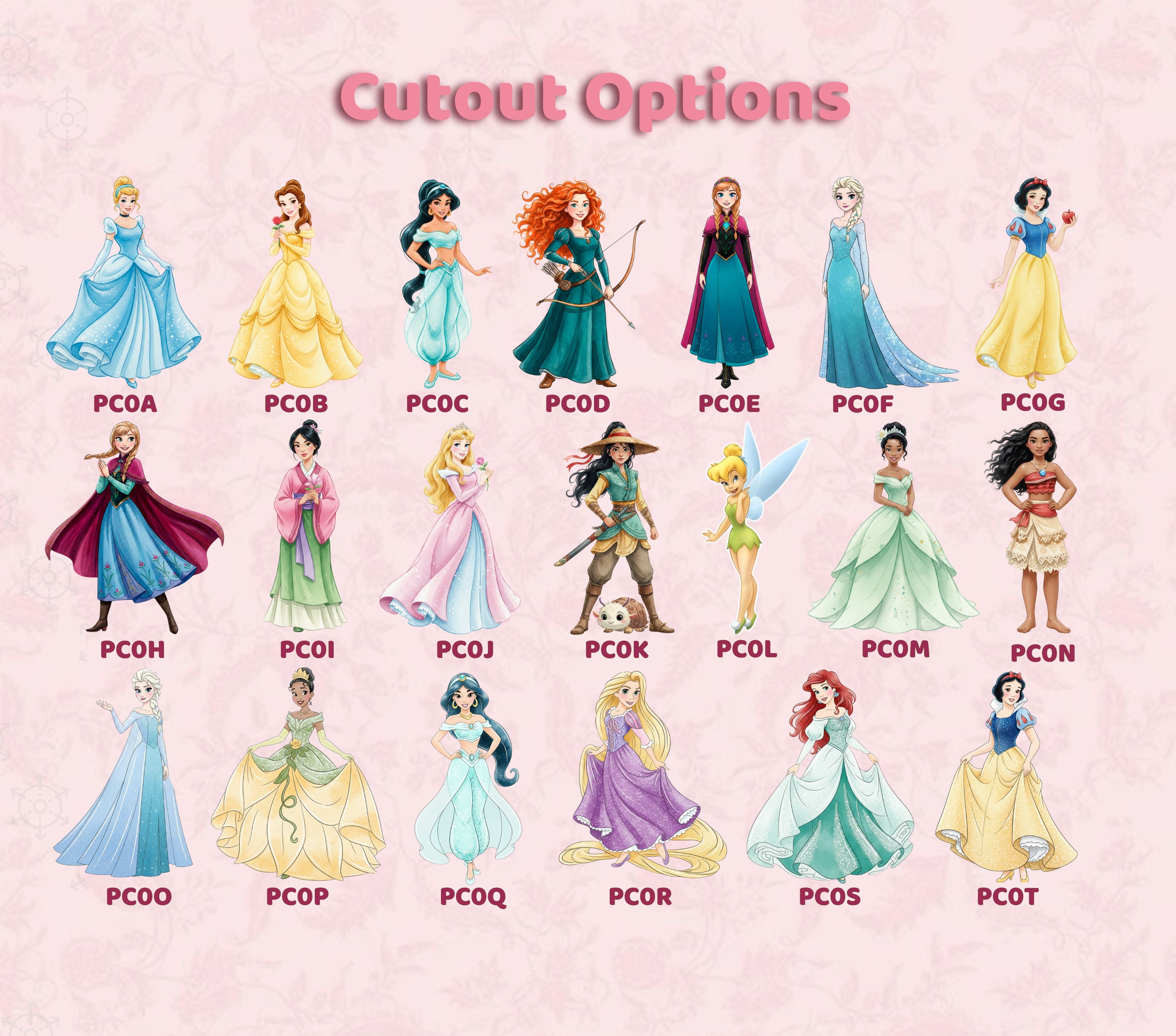 Custom Princess-Inspired Birthday Backdrop & Cutouts | Floral Fairy Party Decorations