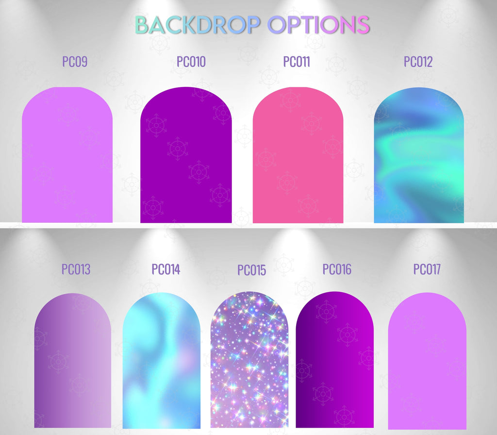 Chibi Teen Idol Party Backdrop & Standee Cutouts | Personalized Concert Birthday Decorations