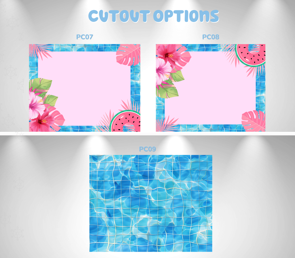 Personalized Blue Puppy Pool Party Backdrop & Cutouts | Summer Birthday Party Decorations (Copy)