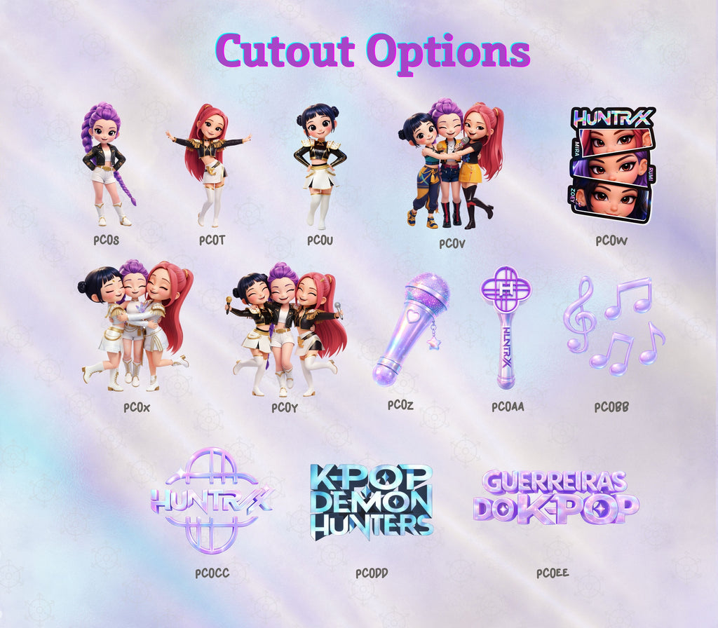 Chibi Teen Idol Party Backdrop & Standee Cutouts | Personalized Concert Birthday Decorations