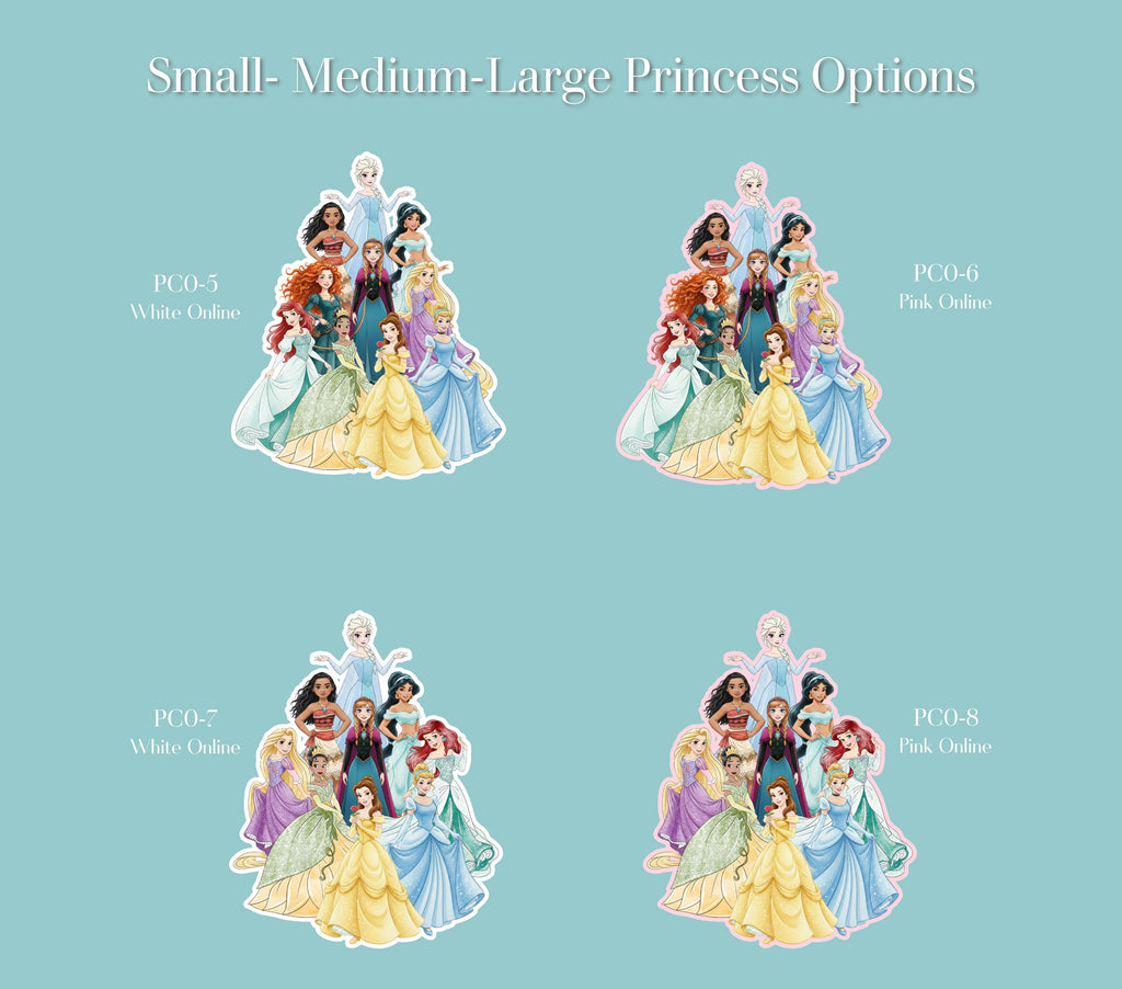 Custom Princess Birthday Party Backdrop & Yard Sign Set