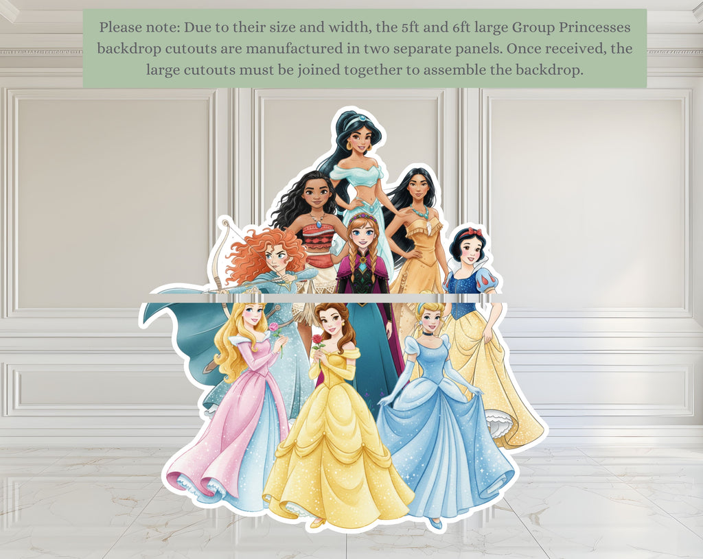 Princess Birthday Cutouts | Personalized Princess Party Decorations