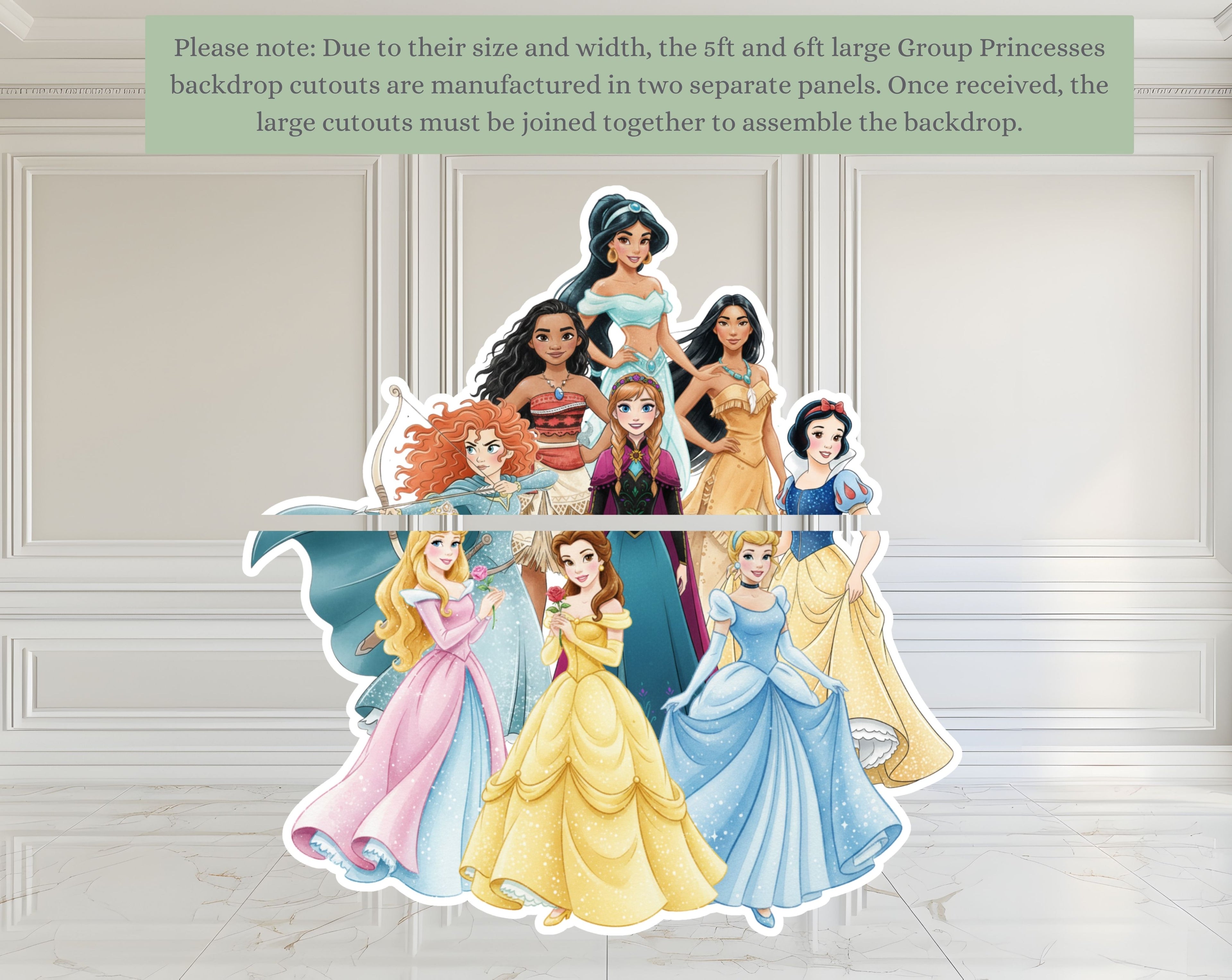 Princess Birthday Cutouts | Personalized Princess Party Decorations