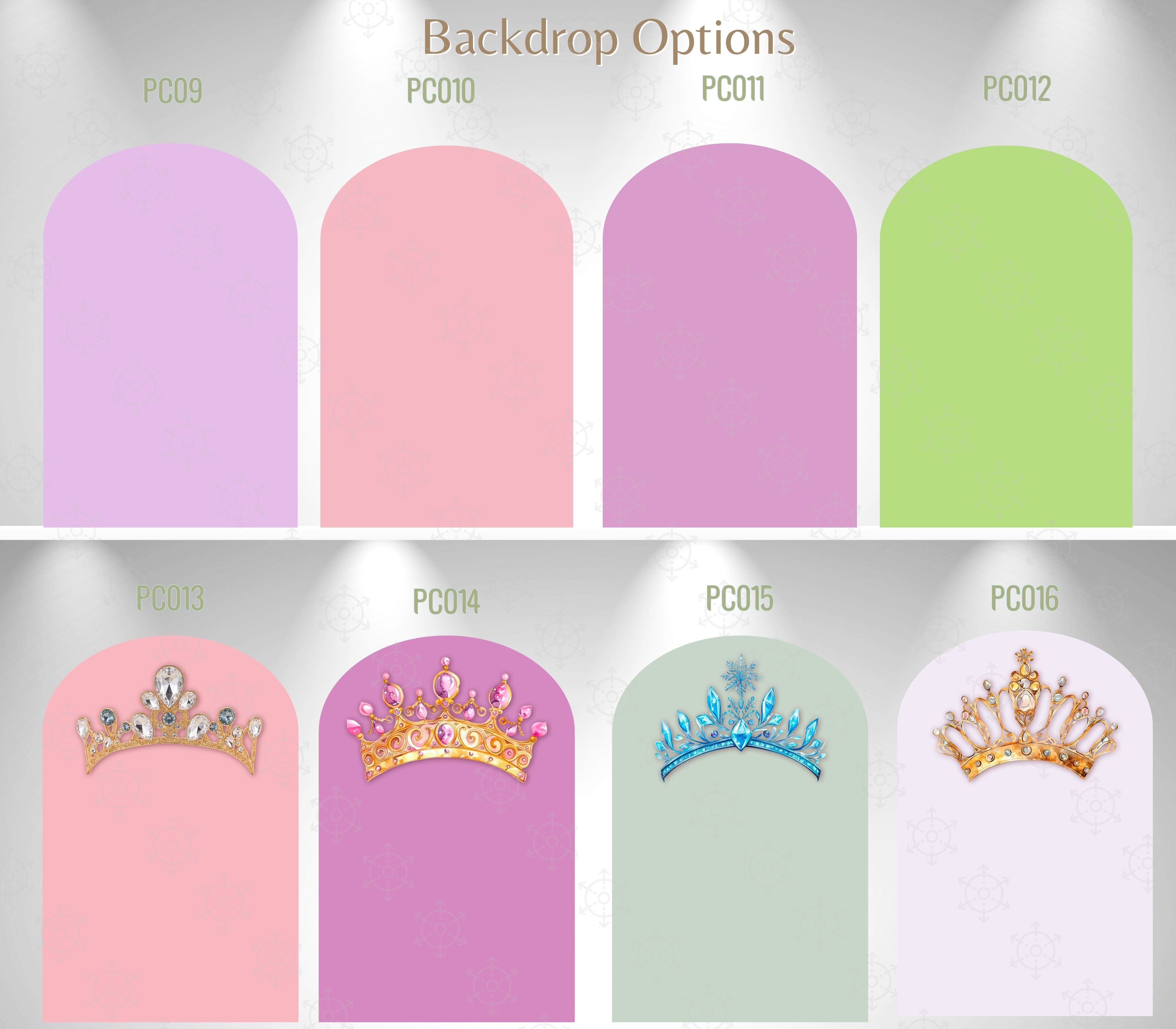 Custom Princess Birthday Party Backdrop & Yard Sign Set