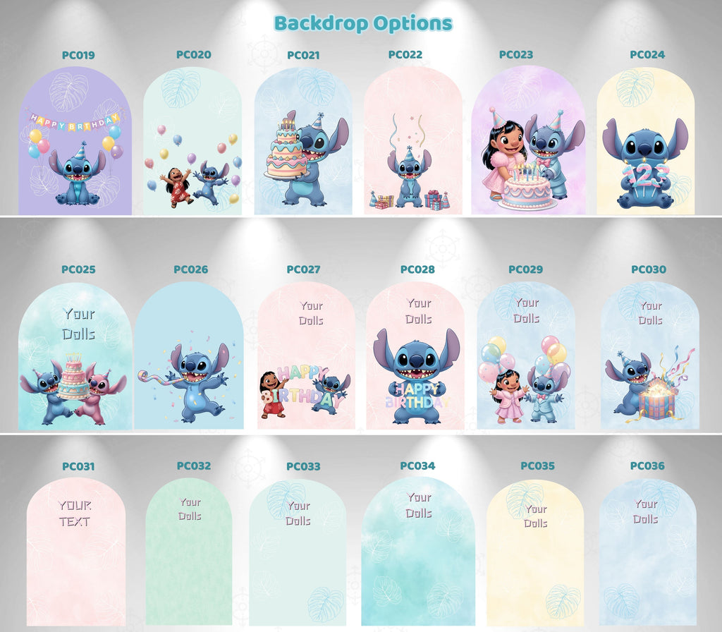 Custom Blue Alien Birthday Backdrop & Cutouts | Personalized Kawaii Party Decorations
