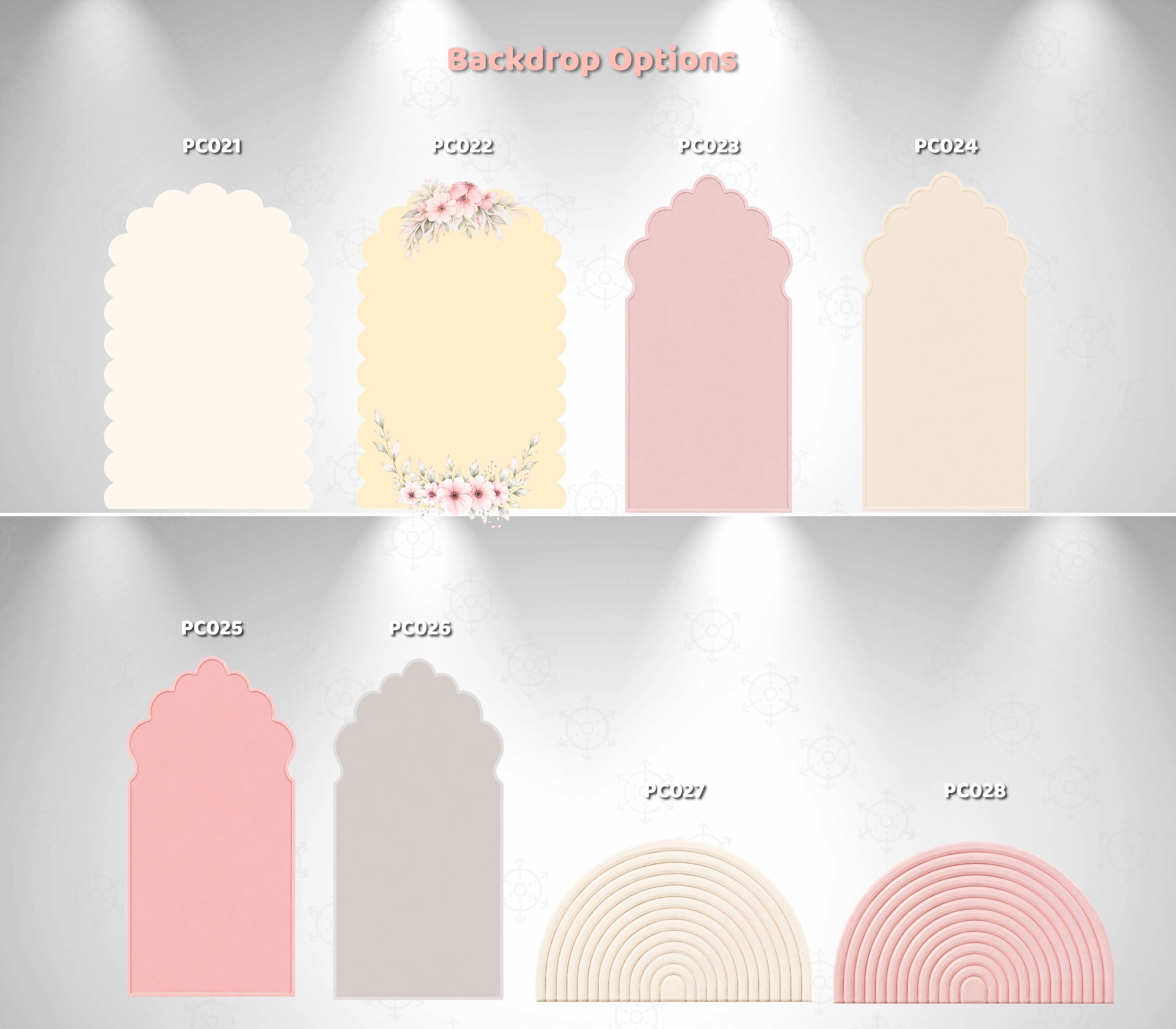 Baby Elephant Baptism Backdrop & Cutouts | Personalized Pink Little Blessing Party Decor