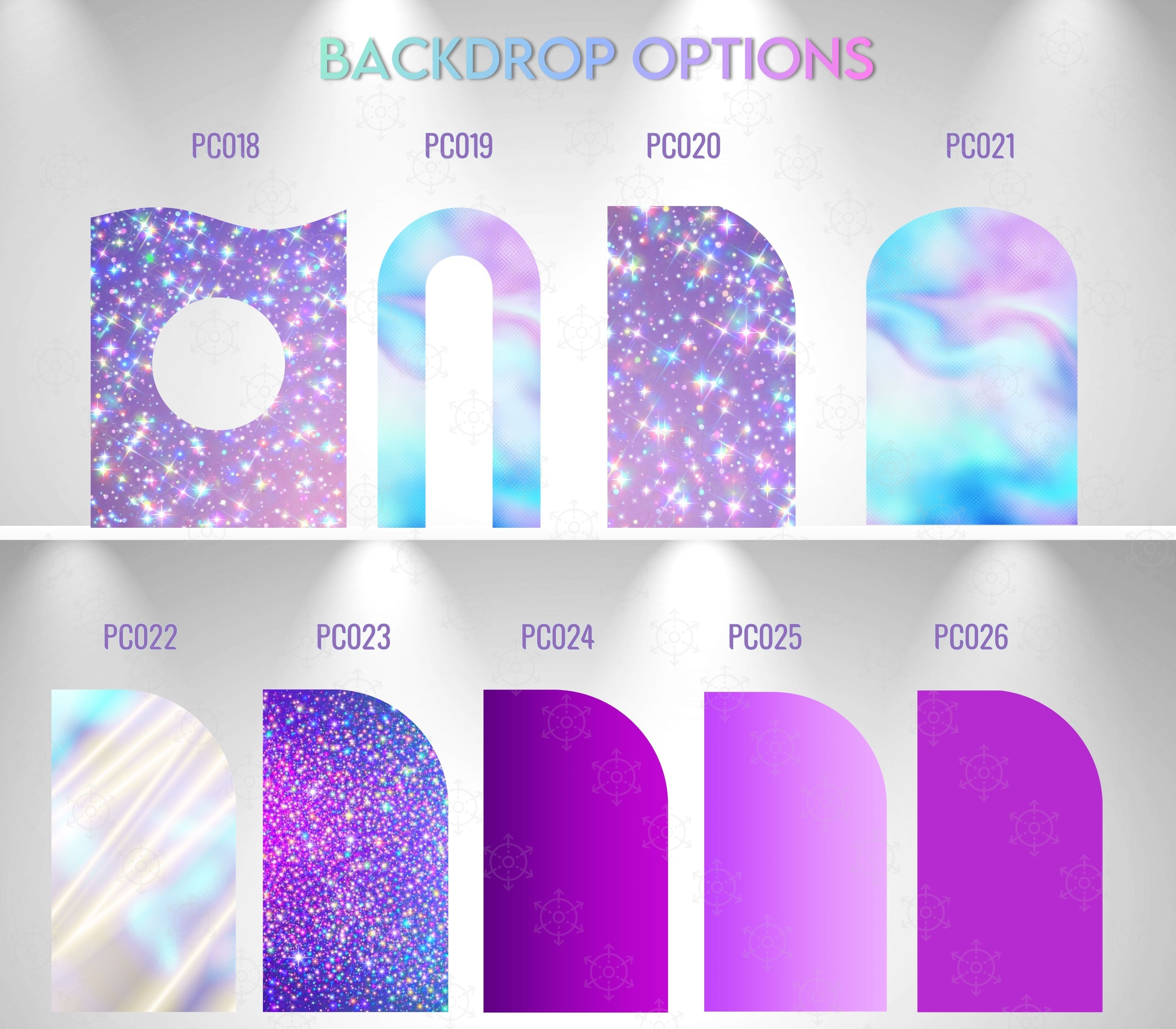 Chibi Teen Idol Party Backdrop & Standee Cutouts | Personalized Concert Birthday Decorations