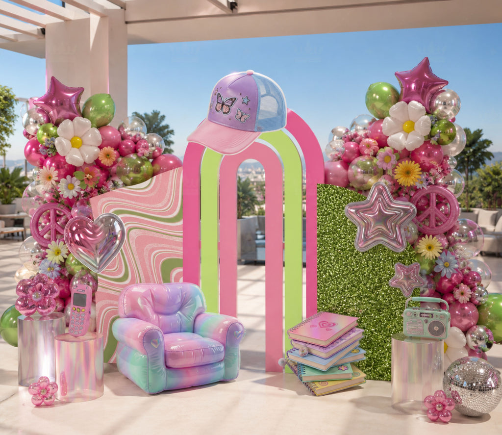 Personalized Teen Birthday Backdrop & Photo Booth | Girly 13th Birthday Party Decorations