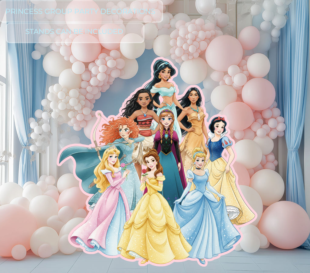 Princess Birthday Cutouts | Personalized Princess Party Decorations