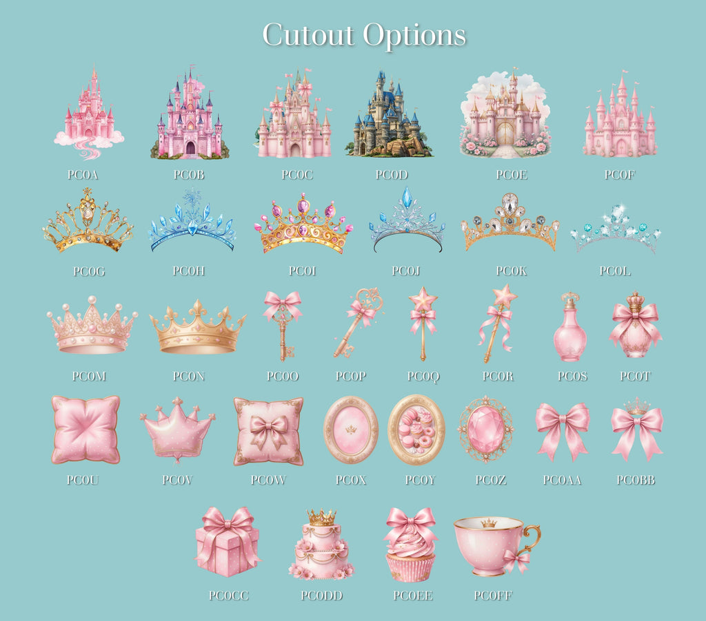 Custom Princess Birthday Party Backdrop & Yard Sign Set