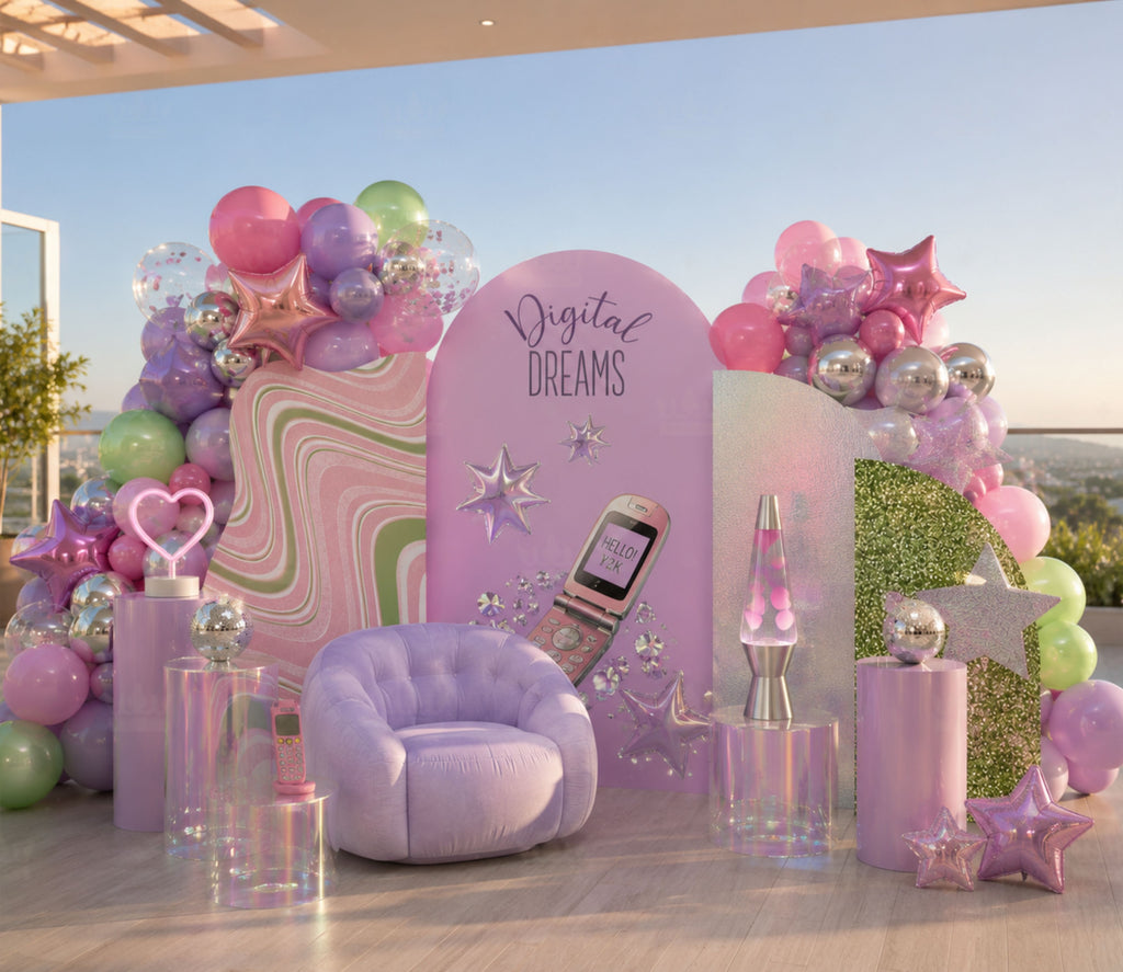 Personalized Teen Birthday Backdrop & Photo Booth | Girly 13th Birthday Party Decorations