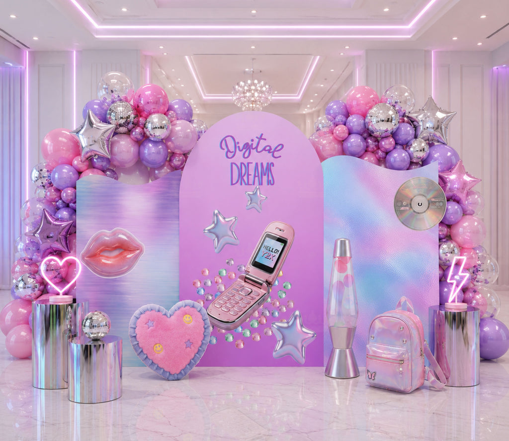 Personalized Teen Birthday Backdrop & Photo Booth | Girly 13th Birthday Party Decorations