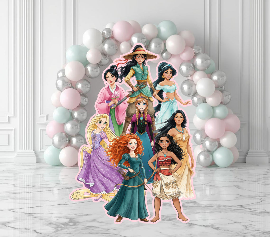 Princess Birthday Cutouts | Personalized Princess Party Decorations