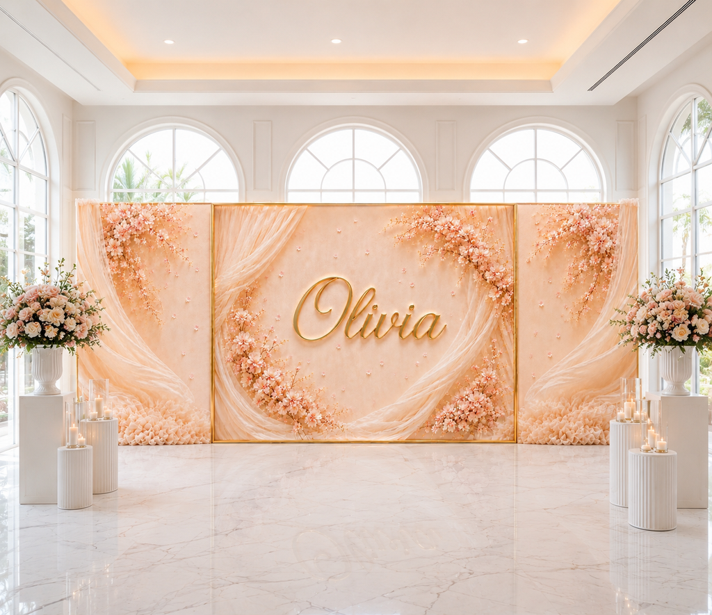 Custom Printed Event Backdrop | Personalized Party Decoration for Any Occasion