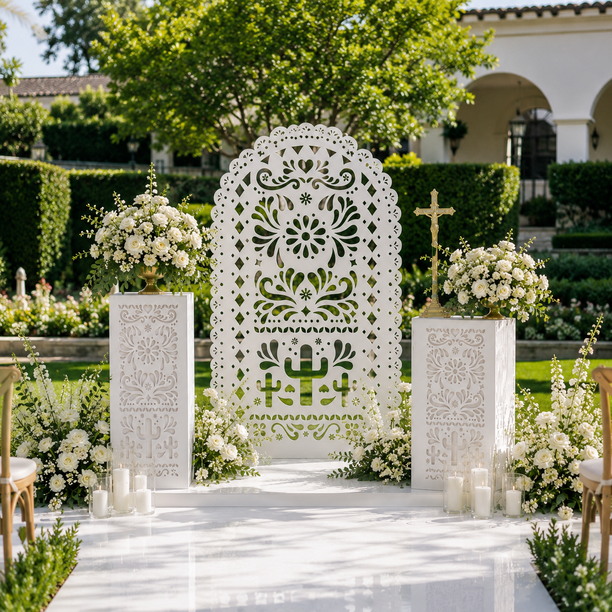 Custom Mexican Papel Picado Backdrop | Personalized Event & Party Decorations