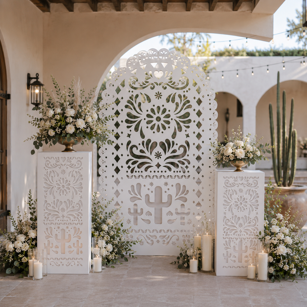 Custom Mexican Papel Picado Backdrop | Personalized Event & Party Decorations