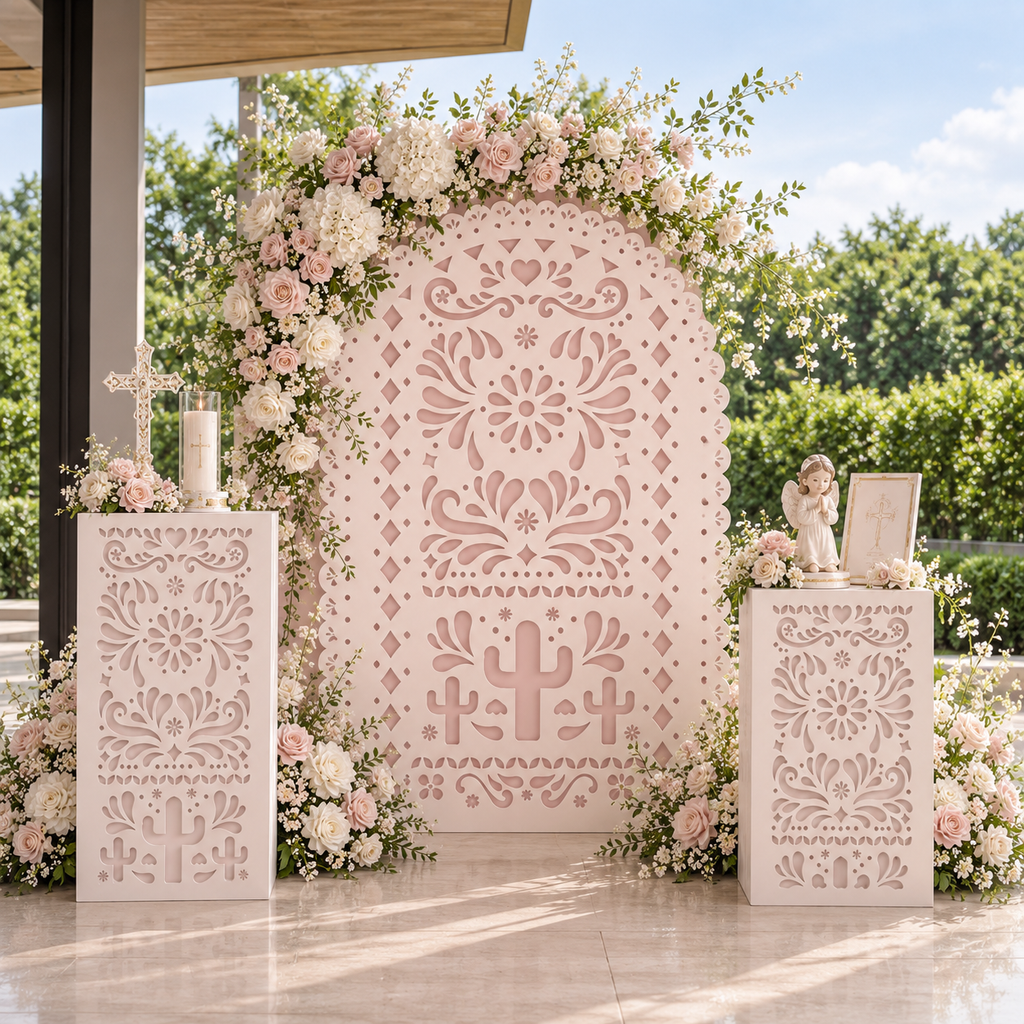 Custom Mexican Papel Picado Backdrop | Personalized Event & Party Decorations