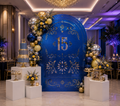 Personalized Quinceañera Papel Picado Backdrop | Elegant Mexican Party Decorations