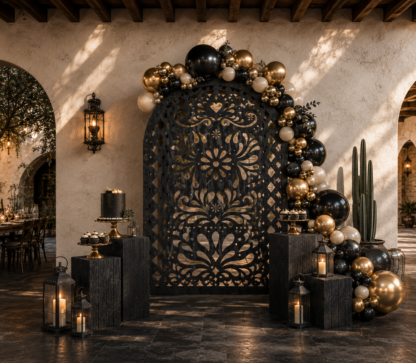 Timeless Fiesta Celebration Backdrop | Personalized Event Decor
