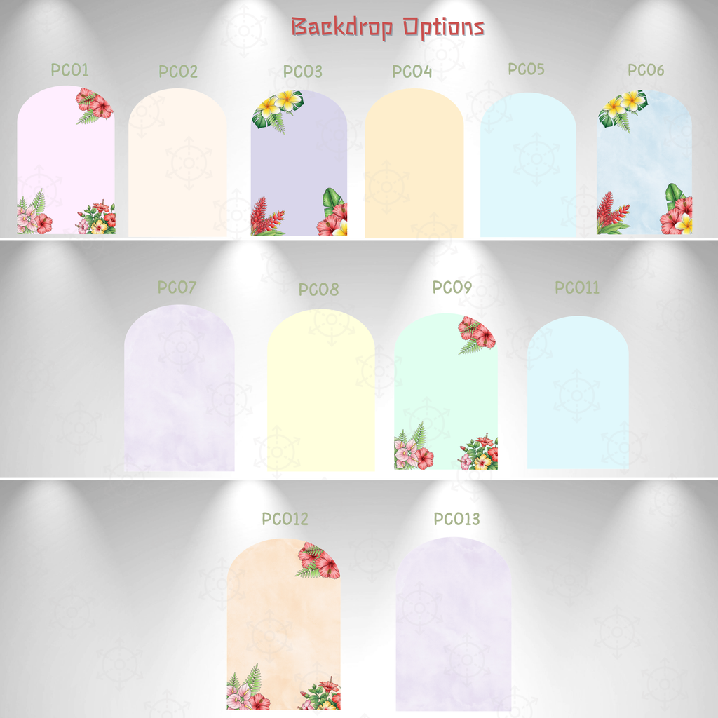 Tropical Birthday Party Backdrop | Custom Hawaiian Cutouts