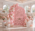 Personalized It's a Girl Papel Picado Backdrop | Gender Reveal & Baby Shower Decorations | Laser Cut Photo Booth Panel