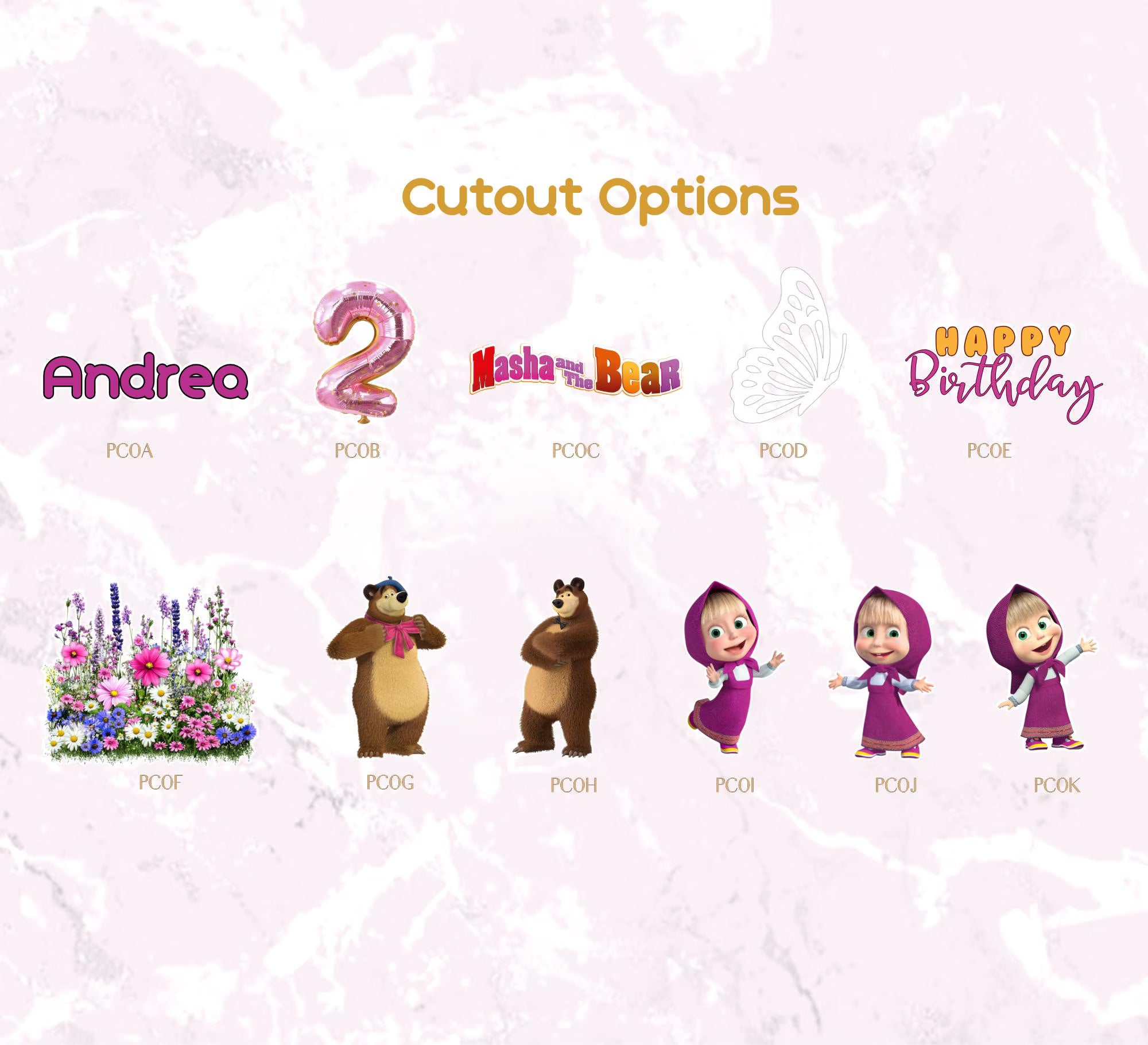 Custom Little Girl & Bear Birthday Backdrop & Cutouts | Personalized Woodland Party Decorations