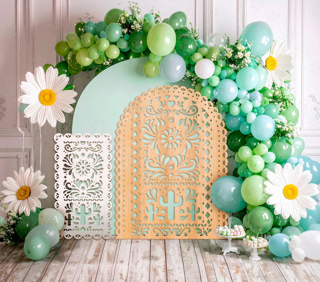 Personalized Boho Party Decorations | Mexican Papel Picado Backdrop Panels | Chiara Arch Display | Baby Shower & Birthday Event Decor (Copy)