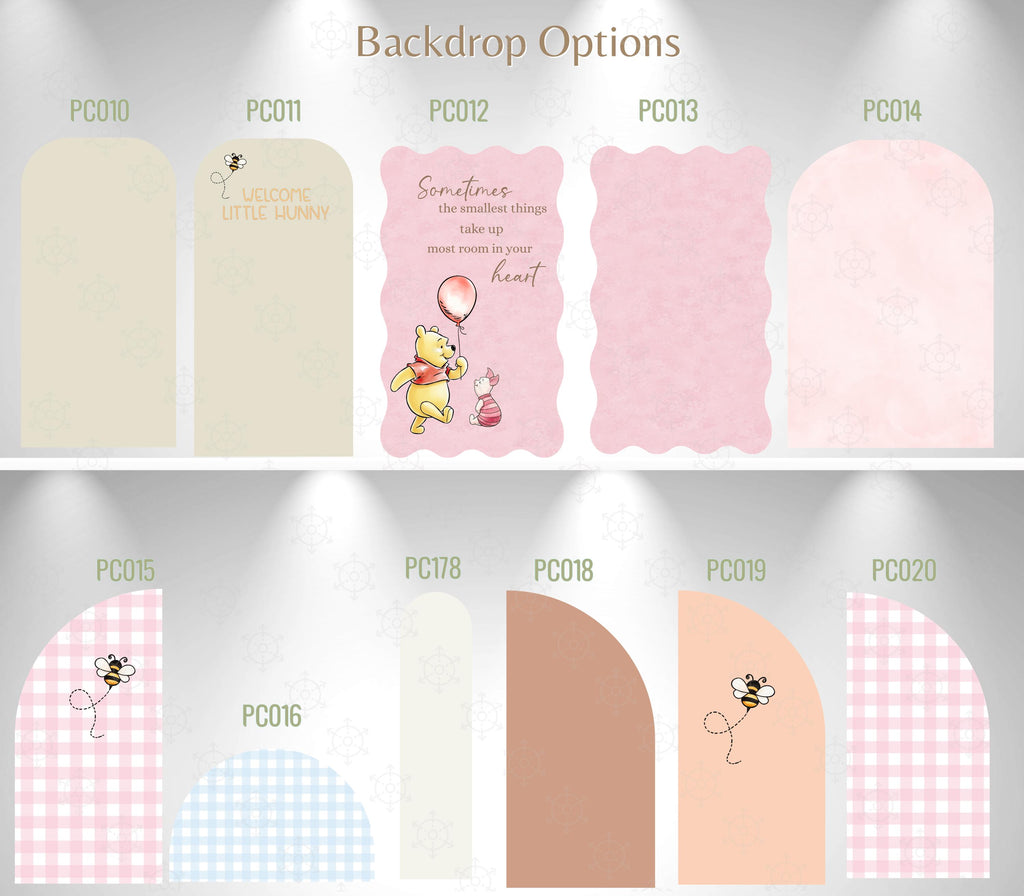 Personalized Classic Bear Party Decorations | Woodland Baby Shower Backdrop & Character Cutouts (Copy)