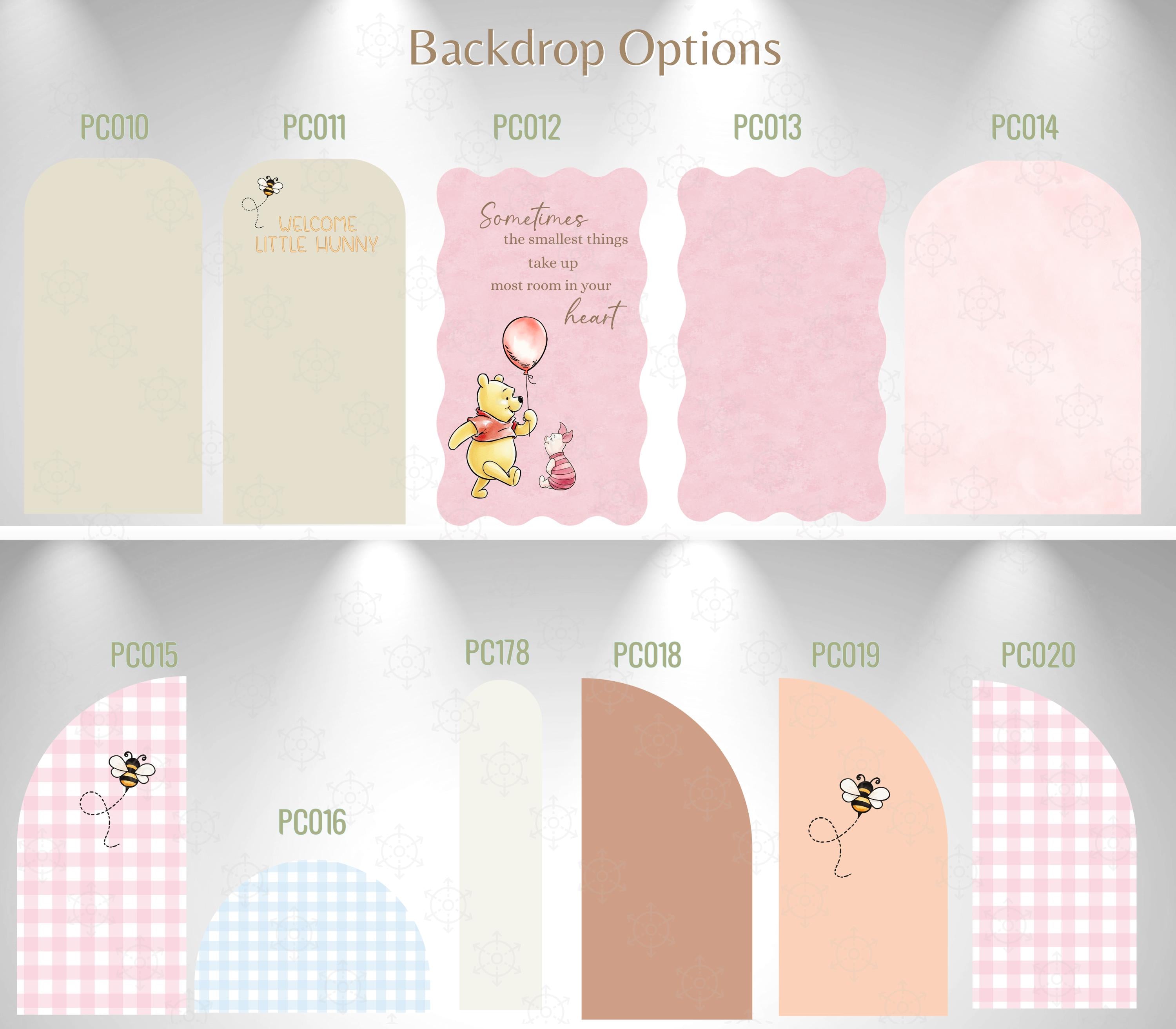 Personalized Classic Bear Party Decorations | Woodland Baby Shower Backdrop & Character Cutouts (Copy)