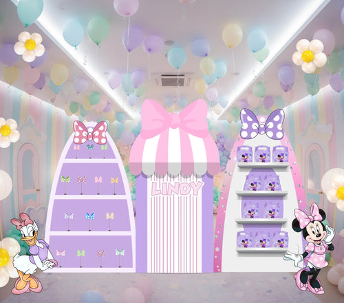 Custom Boutique Bow Party Decorations | Personalized Birthday Backdrop & Cutout Set (Copy)
