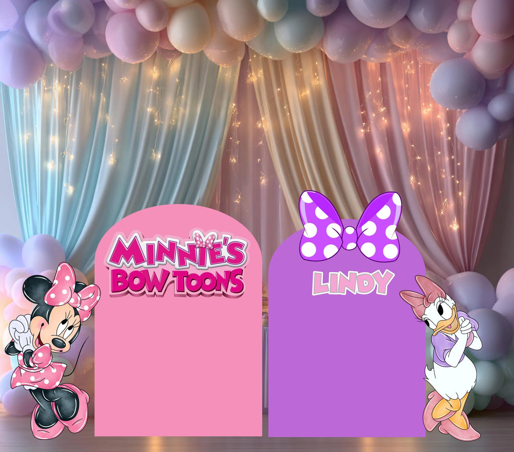 Custom Boutique Bow Party Decorations | Personalized Birthday Backdrop & Cutout Set (Copy)